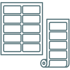 Labels Sheet Labels Roll Icon