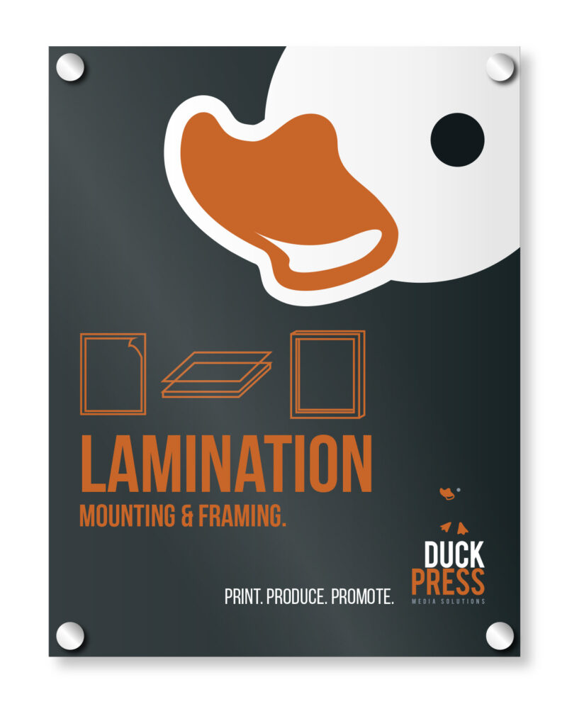 Lamination Mounting Framing Example