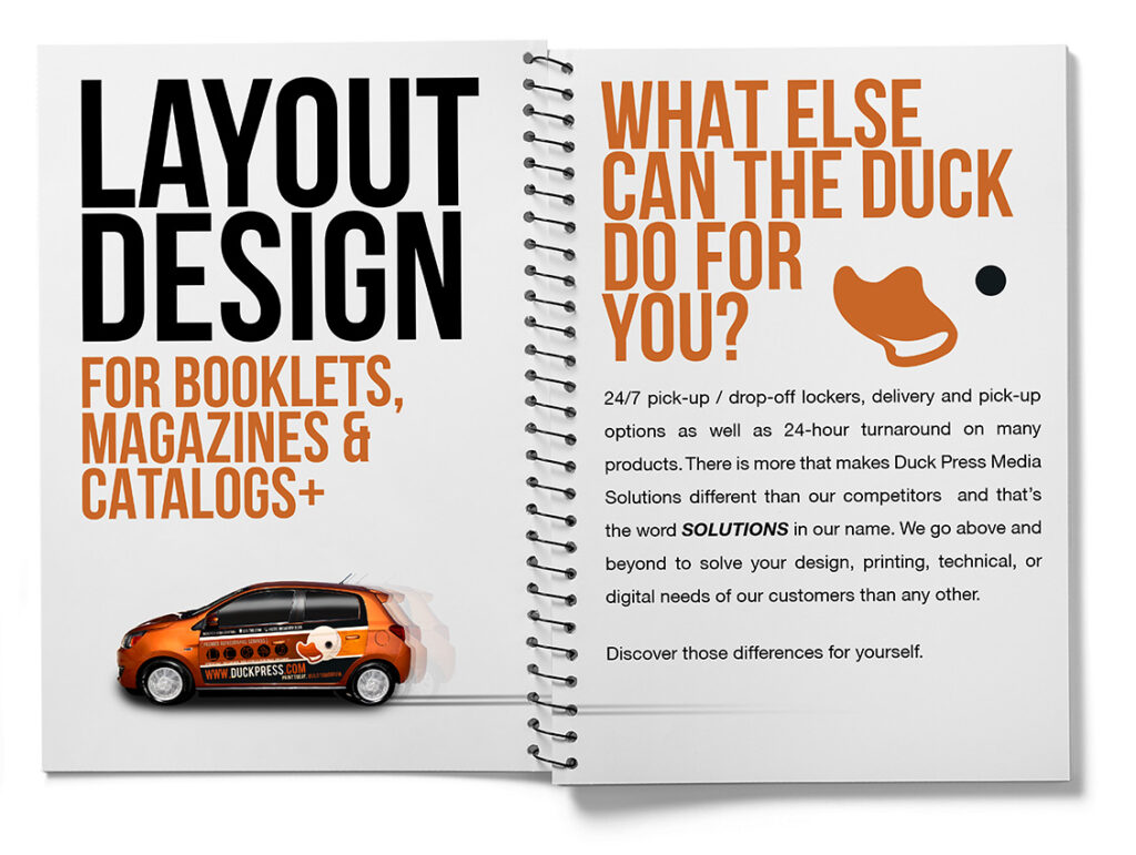 Duck Press Booklet Layout Design Sample